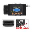 HS-CAN/MS-CAN ELM327 V1.5 Switch PIC18F25K80 Chip support BT/WIFI ELM 327 For Ford FORScan OBD2 Car Diagnostic Scanner