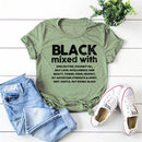 2020 Black Women T-shirt Black Mixed with Shirt Melanin Black Pride Tees BLM Black Girl Magic Shirts Tumblr Tops
