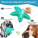 Benepaw Durable Dog Chew Toys For Aggressive Chewers Rubber Squeaky Pet Toys Toothbrush For Small Medium Big Dogs Puppy Teething