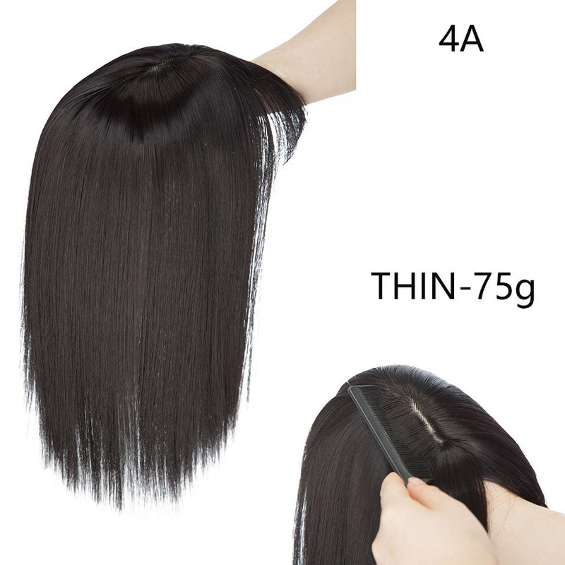 HAIRRO 11Inch Clip In Hair Pieces Straight Hair Extension With Bangs Synthetic 16 Colors Clip In Hair Pieces For Women