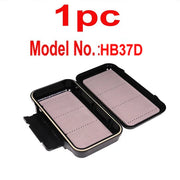 Bimoo 1pc 19.7*11.2cm Porket Streamer Fly Box Waterproof Sturdy Engineer Fishing Box Case with Waterproof Silicone Linear inside