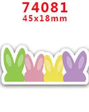 DIY Craft Supplies Sewing Accessories Cartoon Easter Bunny Printed Planar Resins Mold 10 Pieces. PR-73721