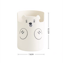 MINKYS Multifunctional 3 Grid 360 Degree Rotating Pen Holder Desktop Organizer Large Capacity Pencil Box School Stationery