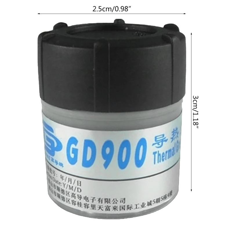 GD900 Compound Paste Thermal Grease Thermocouple Heatsink for Coolers MOS Tube CPU Processor Thermostat High Performance 24BB