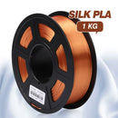 SUNLU SILK PLA 3D Filament 1.75MM 1KG Close To SILK Texture Effect No Bubble Eco-Friendly Biodegradable Odorless Low Shrinkage