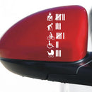 15 * 6cm travel list adjustment sticker interesting traffic warning window bumper novel JDM drift vinyl car sticker