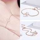 BISAER 925 Sterling Silber Runde Glücksblaue Böse Augen Liebe Herz Offene Armreifen Damen &amp; Mädchen Silber Armbänder Mode Schmuck