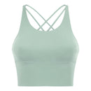 SHINBENE UPATED 2.0 Gym-Lauftops Damen Weiche Nylon Fitness Yoga Sport-BHs Tops Anti-Schweiß Gepolsterter Workout-BH