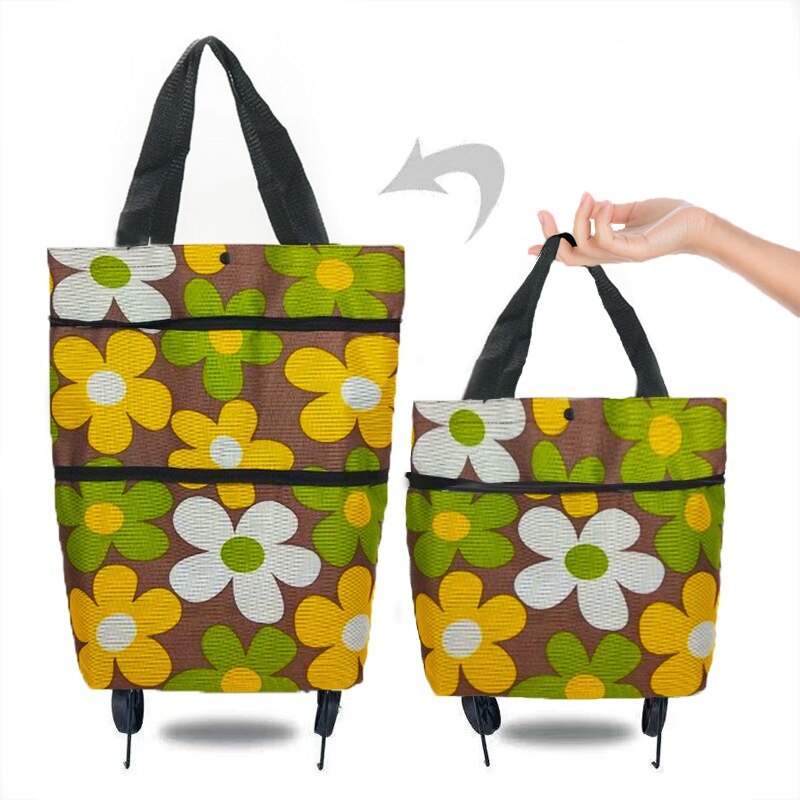 High Capacity Storage Bag  Folding Shopping Food Organizer Trolley Bag On Wheels Bags Portable Shopping Bags Buy Vegetables Bags