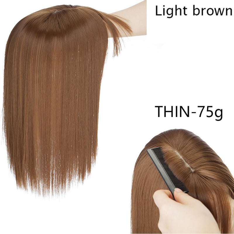 HAIRRO 11Inch Clip In Hair Pieces Straight Hair Extension With Bangs Synthetic 16 Colors Clip In Hair Pieces For Women