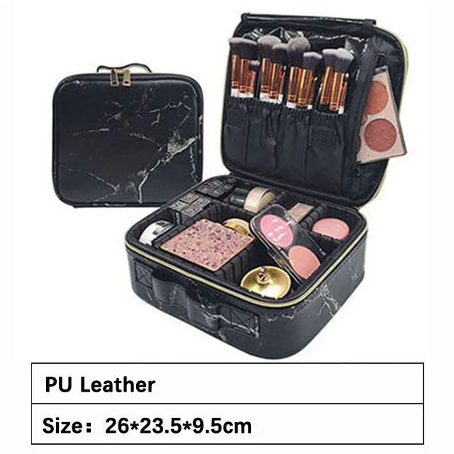 Female Professional Makeup Organizer Travel Beauty Cosmetic Case For Make Up Bag Bolso Mujer Storage Box Nail Tool Suitcase