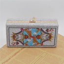 Luxus Damen Hochzeit Handtasche Strass Party Kupplung und Geldbörse Zylindrische kleine Ketten-Umhängetasche ZD1990