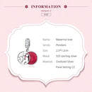 Mom Love Pendant BISAER 925 Sterling Silver Oxidized Maternal Love Mom Mother Beads Charms For Women Silver 925 Jewelry ECC1460