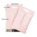 10pcs Printed Tote Bag Express Bag with handle Courier Bag Self-Seal Adhesive Thick Waterproof Plastic Poly Envelope Mailing Bag