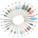 28 Types Rubber Silicone Nail Drill Bit Nail Buffer Rotary Burr Mills Cutter for Manicure Drill Accessories Foot Polishing Tools