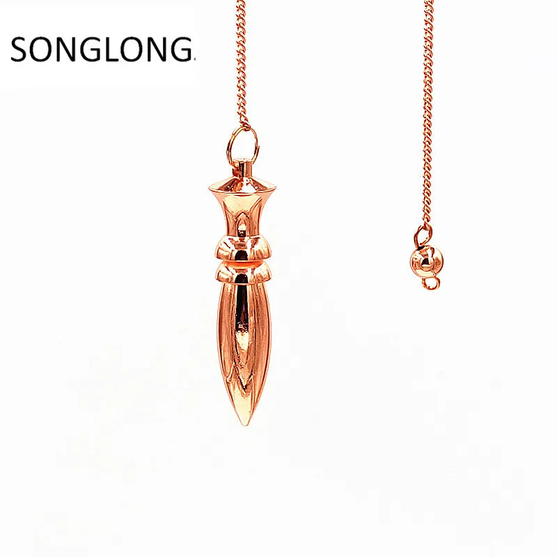 copper metal pendant or pendulum dowsing Scrying Point Ball Egyptian Coil copper pendulo radiestesia pendants metal Pendant