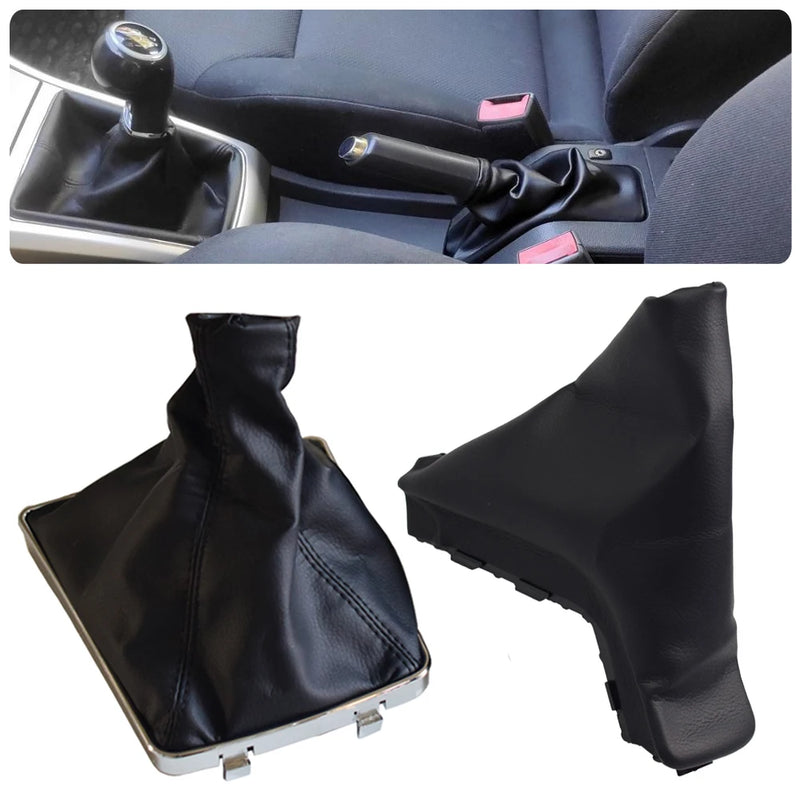 For Opel ASTRA H Gear Lever Boot Handbrake Grips Gear Shift Knob Hand Brake Parking Gaiter Boot Cover Protect Case Accessories