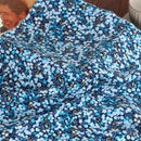 Green Leaves Pastoral Fabric Printed Floral Skirt Cotton Fabric for Handmade DIY Cotton Baby Dress Material