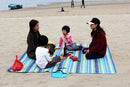 Outdoor Tragbare Picknickdecke 3 Größen Wasserdichte Strandmatte Baby Schlaf Feuchtigkeitsdichte Karierte Mehrspieler Campingmatte
