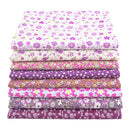 Teramila 8PCS Pack Square Multicolor Printed Cotton Fabric For Sewing Quilt Cloth Needlework Plaid Handicraft Material Patchwork