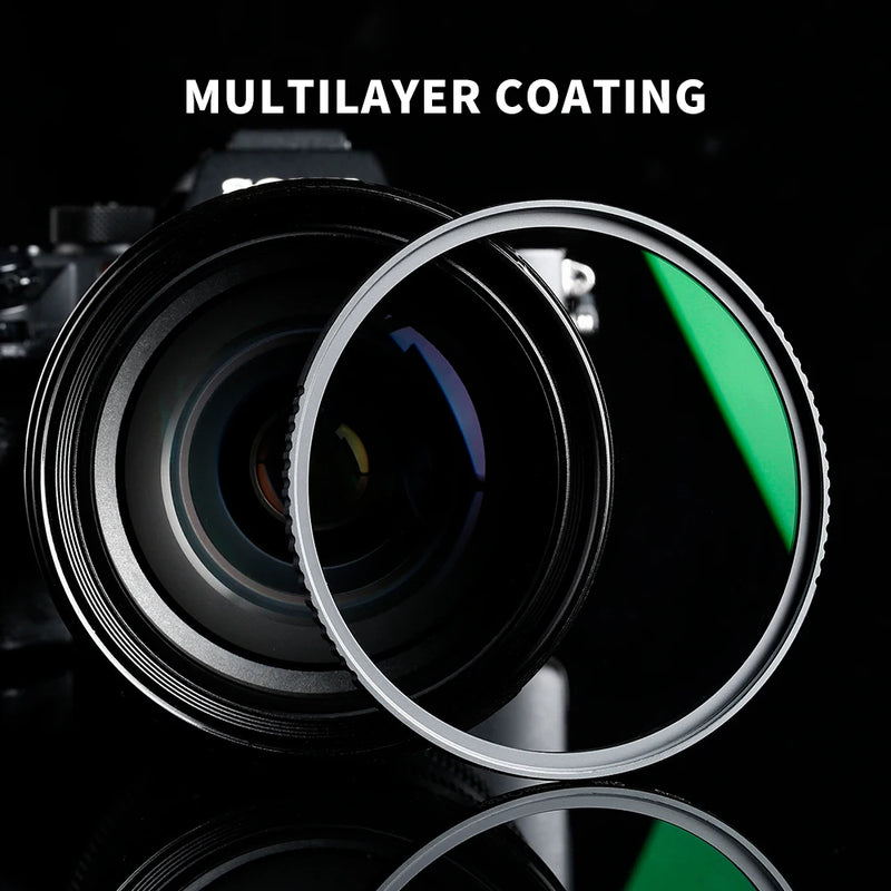 K&F CONCEPT UV Filter Lenses MC Ultra Slim Optics with Multi Coated Protection 49mm 52mm 58mm 62mm 67mm  77mm 82mm Camera Filter