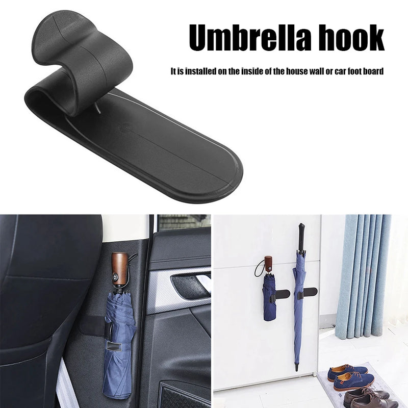 Adhesive Car Umbrella Holder Hanger Home Wall Umbrella Clip Hook Universal Auto Interior Accessories Organizer Storage Holder