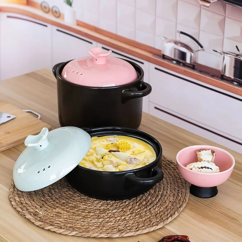 Casserole Soup Stew Pot Domestic Gas Ceramic Pot Small Casserole Soup Rice Noodle Stew Pot Special for Gas Stove