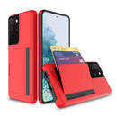 Candy Color Card Slots Cover Business Case For Samsung Galaxy S21 Ultra S20 FE Note 20 S10 Plus 5G Cover For S21+ Note 10 plus