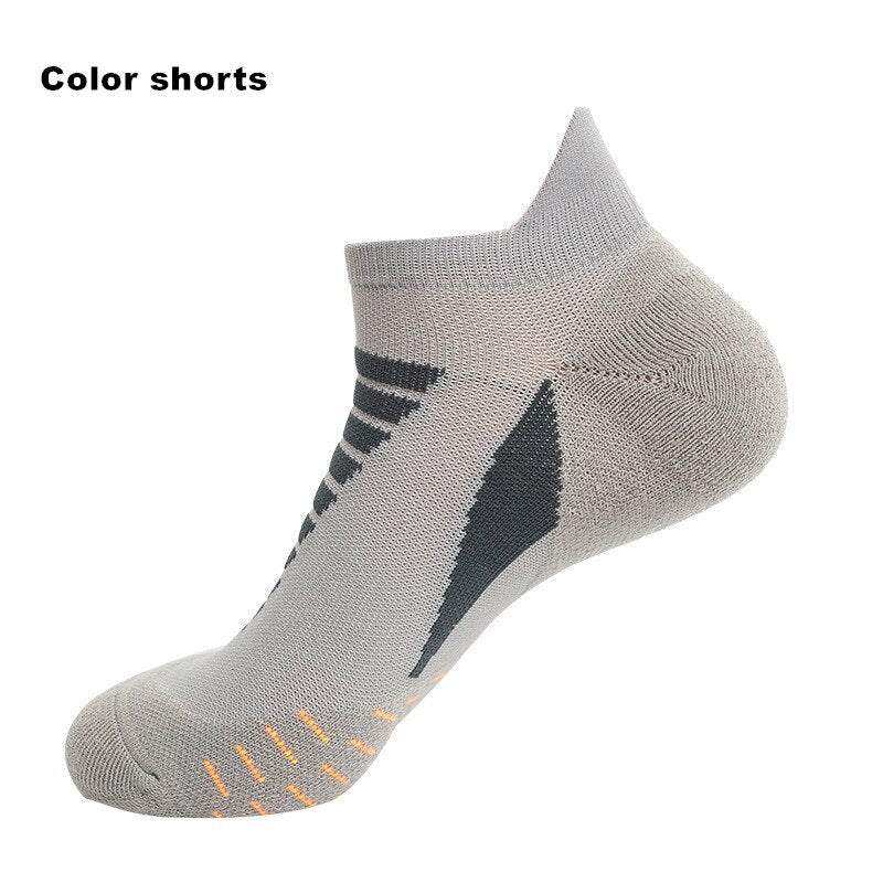 Professional Running Socks Cotton Thick Terry Socks Summer Basketball Tennis Men Sports Socks Shock Absorption Moisture Wicking