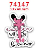 DIY Craft Supplies Sewing Accessories Cartoon Easter Bunny Printed Planar Resins Mold 10 Pieces. PR-73721