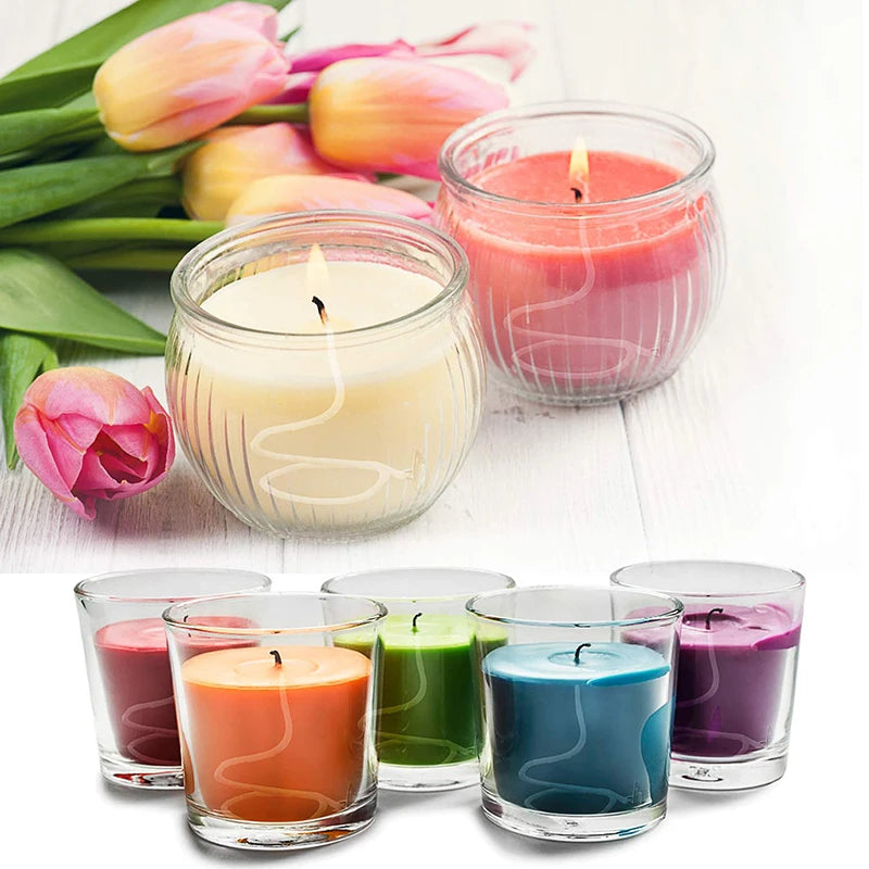 100Pcs/Lot Cotton Candle Wick Flameless Smokeless Wick Candle Light Making Birthday Party Christmas Candle Decor 9/15/20cm