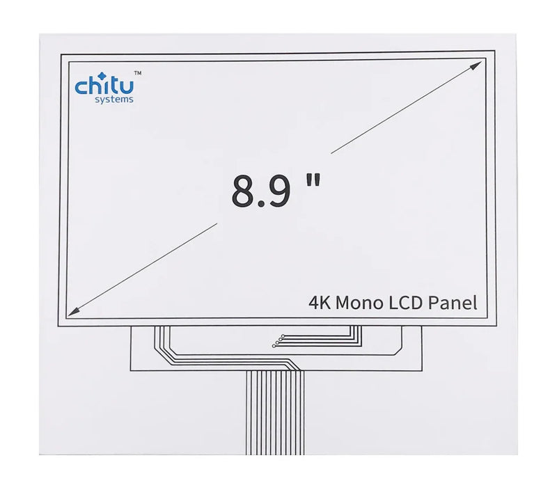 PJ089Y2V5 8.9inch Monochrome Mono LCD Screen with Free Protect Film 4K 3840*2400 For Anycubic PHOTON MONO X SLA Printer