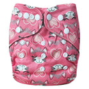 Pororo ecological diapers for baby girl boy Cloth diapers bamboo charcoal washable reusable diapers waterproof double leg gusset