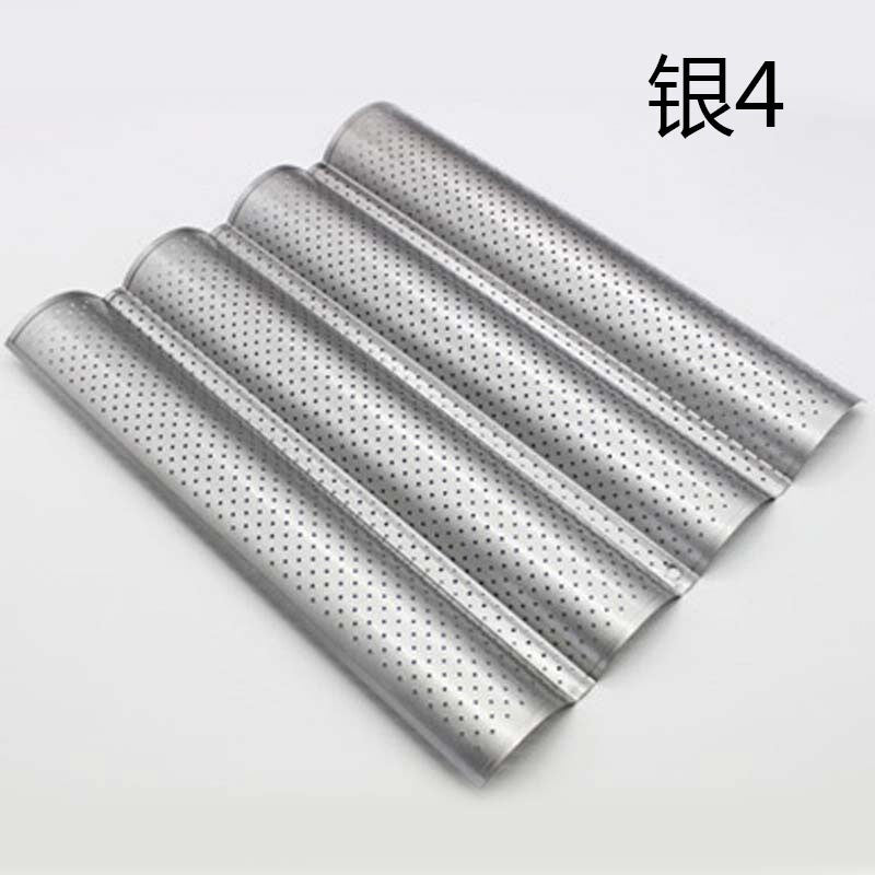 YOMDID French Bread Mold For Baking Bread Wave Baking Tray Practical Cake Pan Baguette Mold 2/3/4 Groove Waves Bread Baking Tool