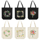 1Set DIY Embroidery Kit with Flower Pattern Canvas Carrying Bag Sewing Needlepoint Kits Craft Needle/Thread Kit For Beginners