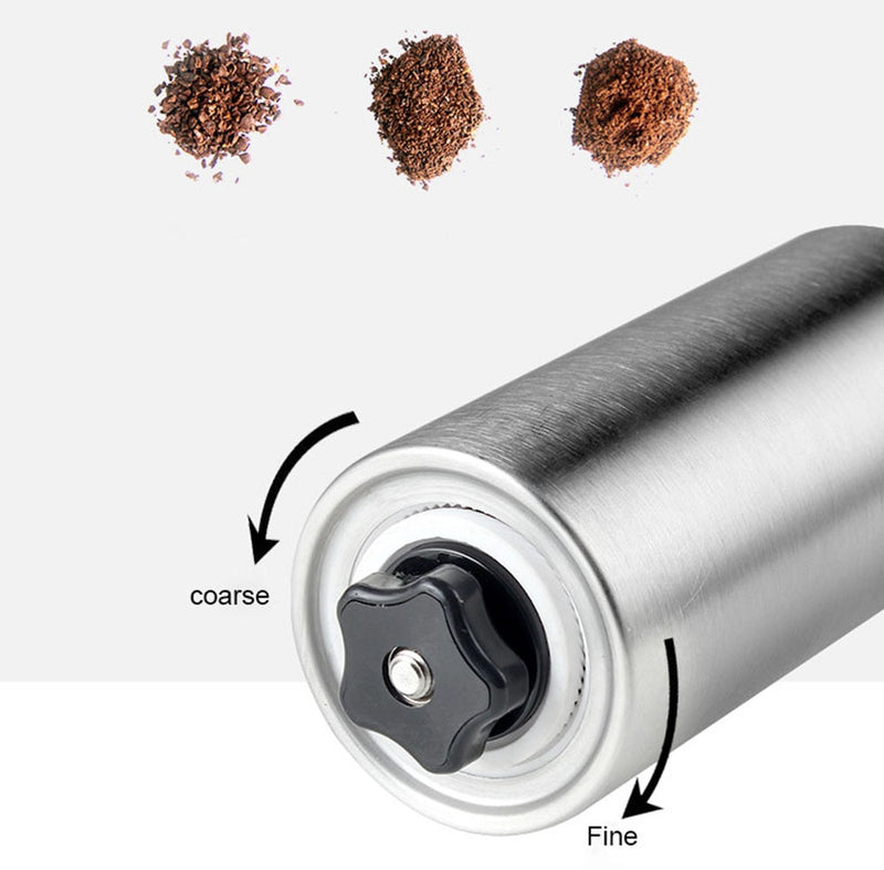 RECAFIMIL Manual Ceramic Coffee Grinder Stainless Steel Adjustable Coffee Bean Mill Clean Kitchen Tools Portable Conical Grinder