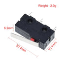 10PCS Tact Switch on off KW11-3Z 5A 250V Microswitch 3PIN Buckle New
