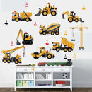 Cartoon Traktor Wandaufkleber DIY Transport Autos Wandtattoo Dekoration für Kinderzimmer Jungen Mädchen Kinder Schlafzimmer Wohnkultur