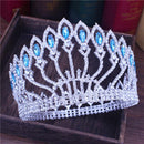Crystal Queen Hochzeit Tiara Krone Braut Festzug Haarschmuck Barock Diadem Kopfschmuck Damen Braut Kopfschmuck Accessoires