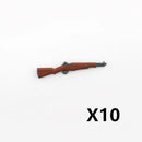 WW2 Military Weapon Building Blocks US Army Figures Guns Two-color Printing M1 Rifle M1A1 Submachine Gun Accessories Toys C270