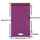 10pcs Printed Tote Bag Express Bag with handle Courier Bag Self-Seal Adhesive Thick Waterproof Plastic Poly Envelope Mailing Bag