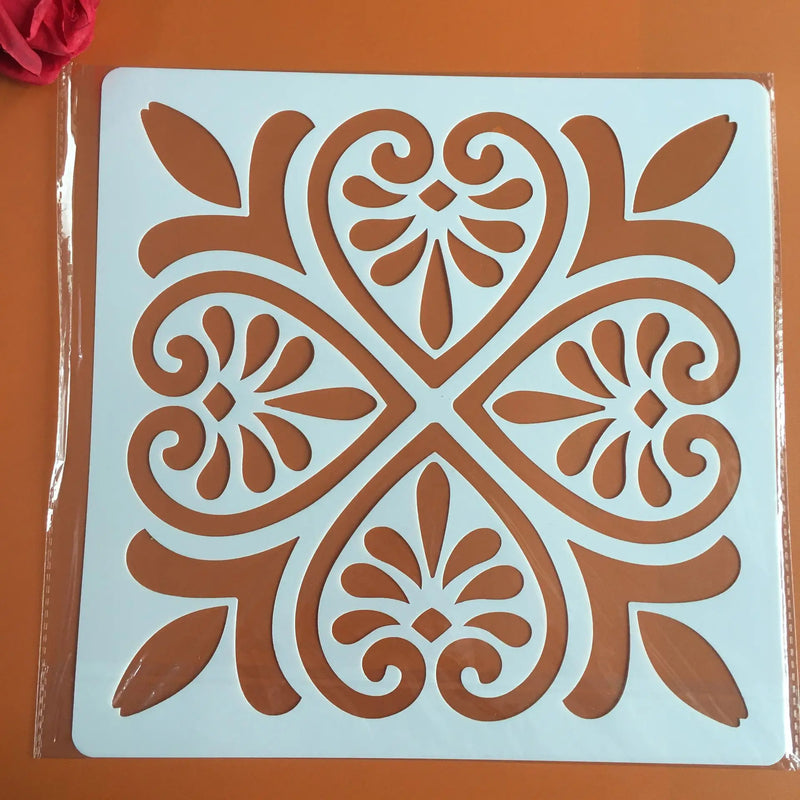 30 * 30cm size diy craft mandala mold for painting stencils stamped photo album embossed paper card on wood,fabric wall stencil