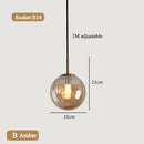 Modern Glass Pendant Lights Gold Black Hanging Lamps For Ceiling Dining Table Bedroom Dining Room Glass Ball Pendant Lighting