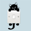 Lustige Süße Katze Hund Lichtschalteraufkleber Wand Cartoon Leuchtende Schalteraufkleber Leuchten Im Dunkeln Wand Haus Schlafzimmer Wohnzimmer Dekoration
