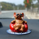 Auto Bulldog Ornament Dominanter Sofa-Hund-Konsole Armaturenbrett Kreativität Tier-Actionfigur Auto Innenausstattung Dekoration