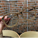 Kurzsichtigkeit Weitsichtigkeit Damen Sonnenbrillen Vintage Brillen mit klaren Gläsern Damen Luxus Strass-Brillen Herren Optische Brillen