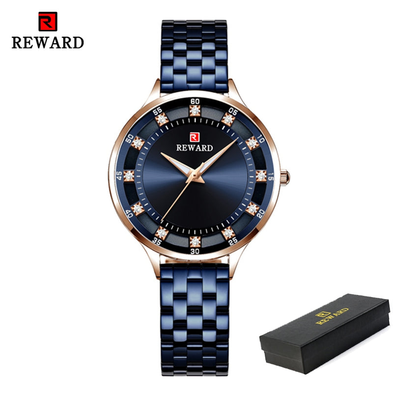 REWARD Fashion Luxury Brand Ladies Quartz Watch Casual Waterproof Women Watches Reloj Mujer 2023 Female Clock Relogio Feminino