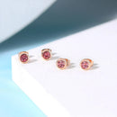 ZHOUYANG Simple Round Stud Earring For Wome Concise Rose Gold Color Fashion Jewelry Austrian Crystal Dropship Supplier E496