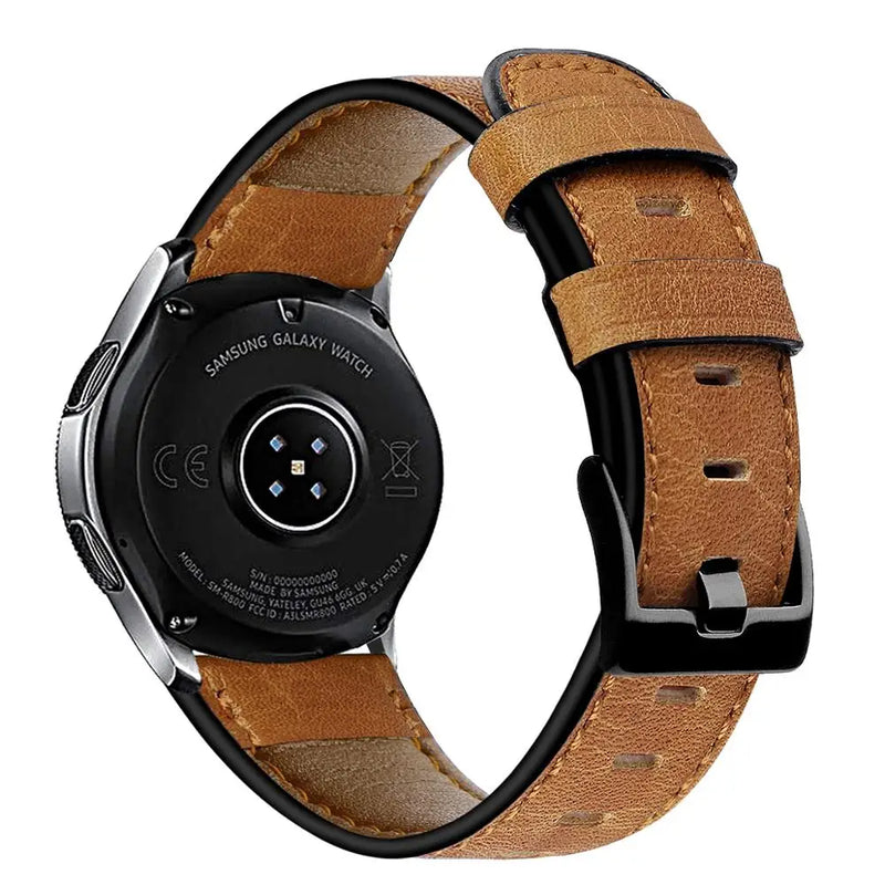 Genuine Leather band for Samsung Galaxy watch 5/pro/6/4/classic/Active 2 46mm 20mm 22mm bracelet Huawei watch GT/2/2e/3/4 strap
