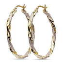Huitan Simple Stilvolle Damen Ohrringe mit Drehverschluss, Goldfarben, filigrane Geschenke, vielseitiger Stil, Damenohrringe, Trendiger Schmuck, heißer Verkauf